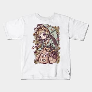 autumn girl Kids T-Shirt